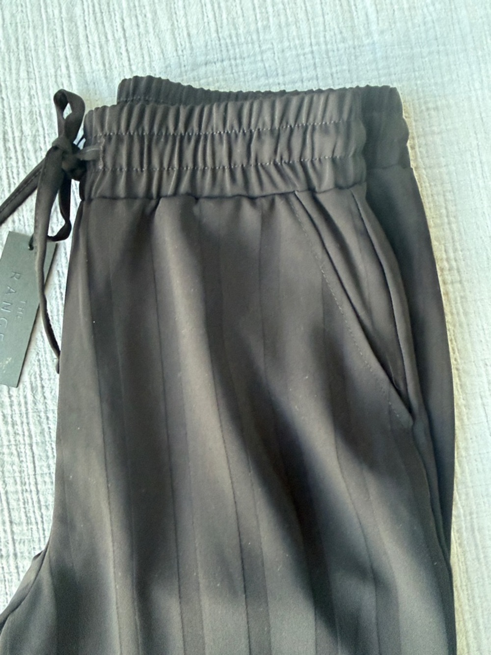 The Range Tonal Stripe Crepe Pant with Elastic Waist NWT - Picture 5 of 12